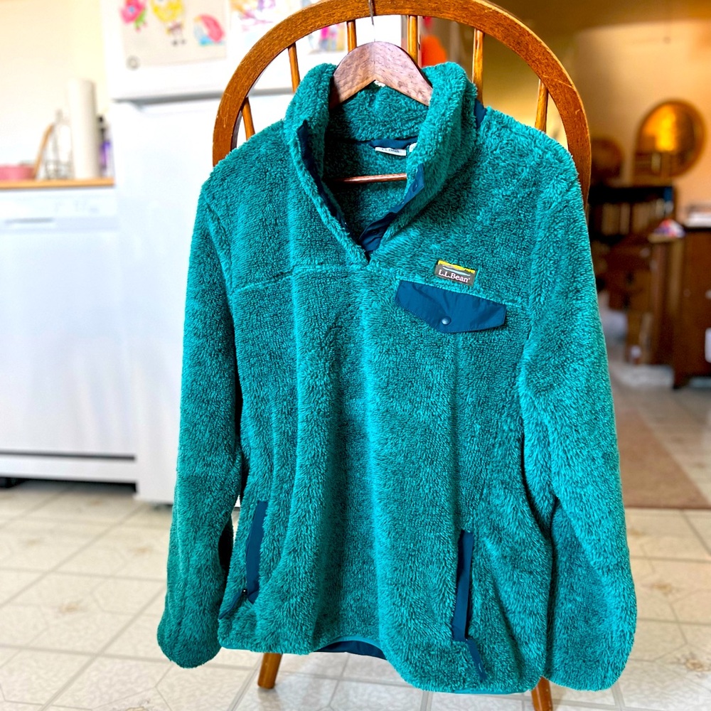 L.L. Bean NWOT High Pile fleece pullover *SO COZY*